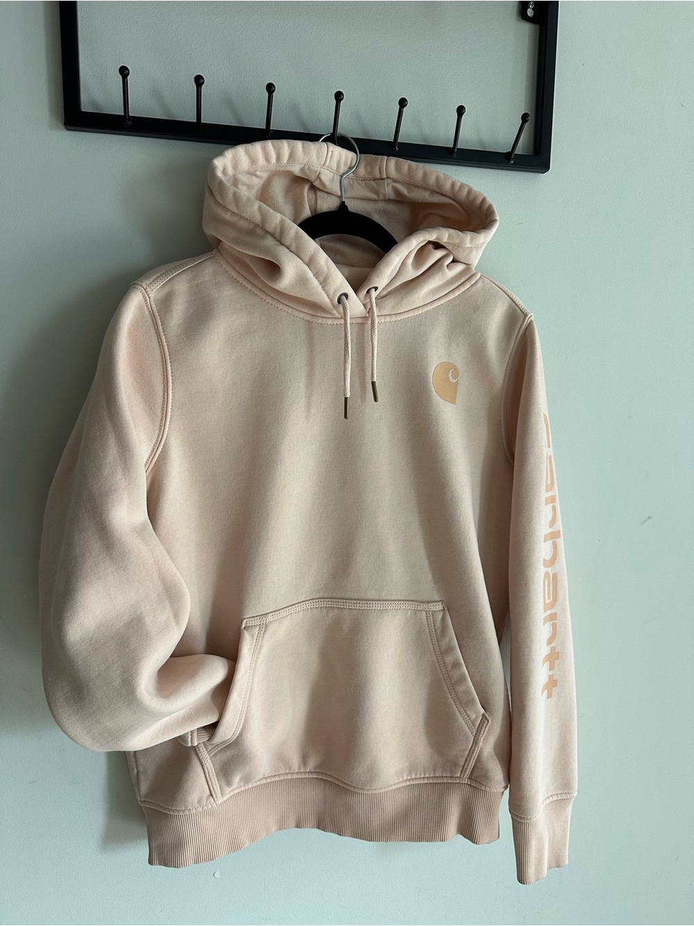 Carhartt Menโs Sandstone Pink Crewneck Hoodie